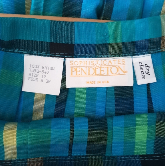 Vintage Pendleton Sophisticates Pleated Skirt - Picture 5 of 5